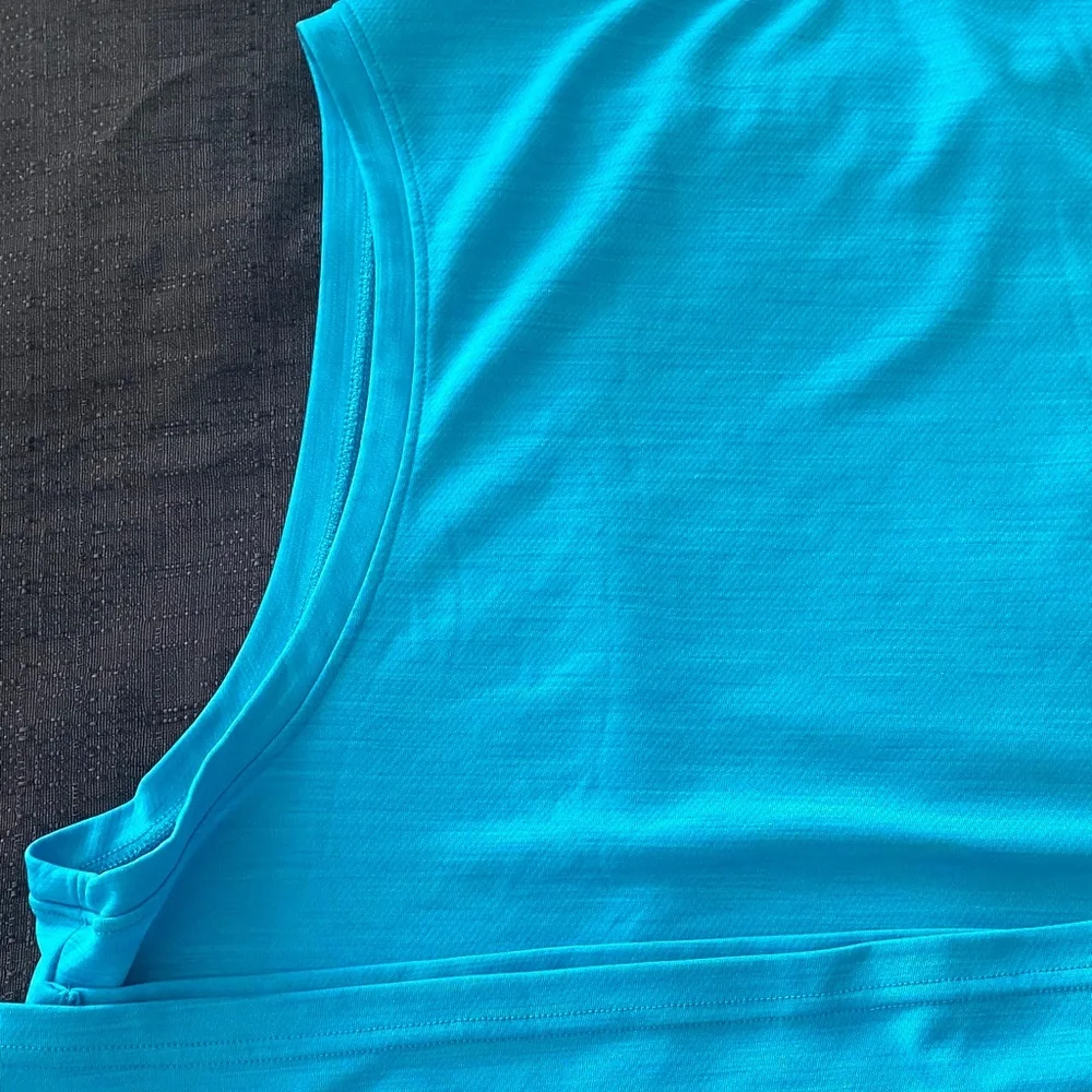 Nike Bright Aqua Blue Dri-FIT Performance Tank Size L - Picture 9 of 12